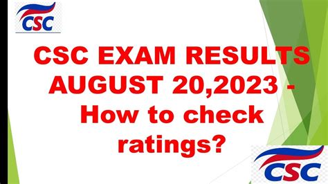 csc result august 20 2023|Over 64k pass 20 August 2023 civil service exams.